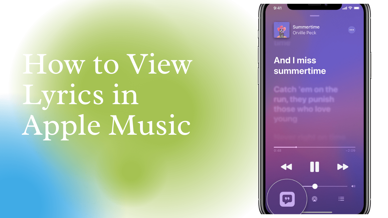 Apple Music에서 가사를 보는 방법