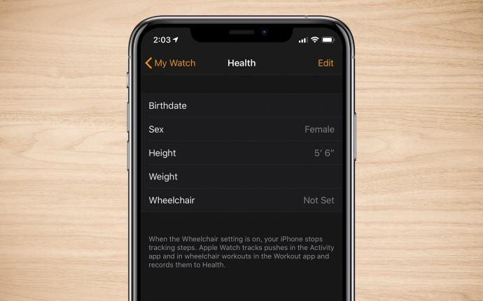 Gesundheitsstatistiken für iPhone Apple Watch