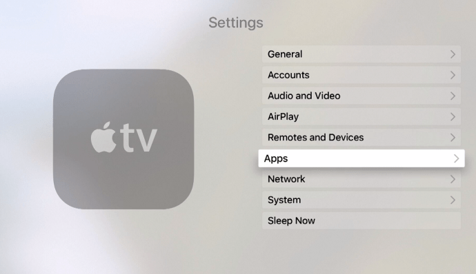 Applications sur Apple TV