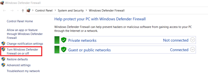 Windows-Firewall