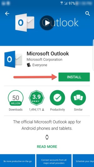 Installation de Microsoft Outlook
