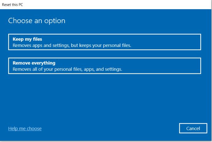 Windows-Wiederherstellungsaufforderung