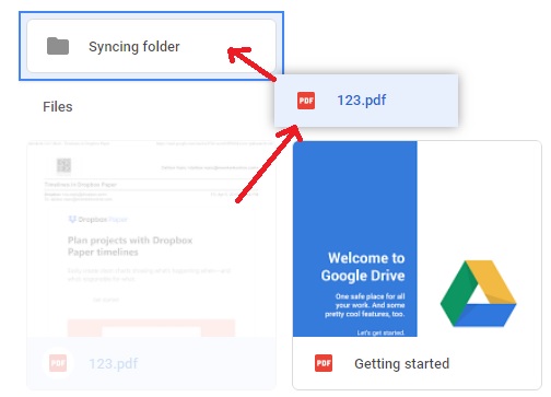 Synchroniser les comptes Google Drive sur l'ordinateur