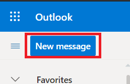 Outlook 새 메시지 단추