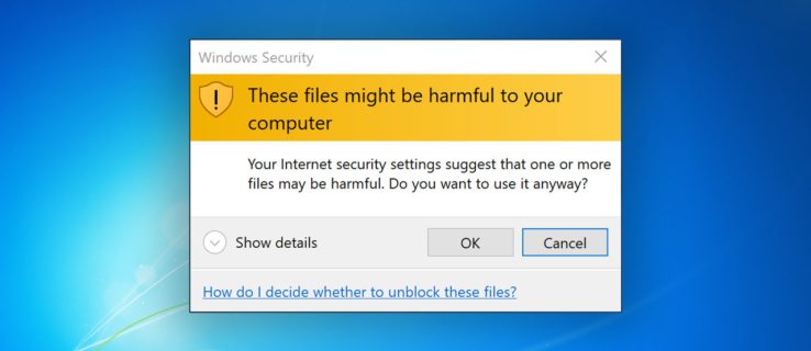 Comment désactiver l'avertissement « Ces fichiers pourraient être nocifs pour votre ordinateur »