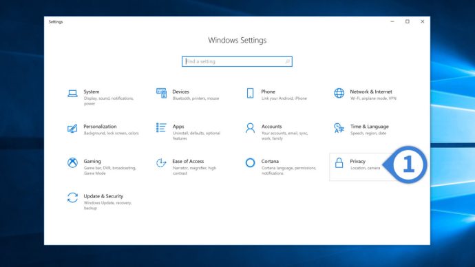 윈도우 10 설정 개인 정보 보호
