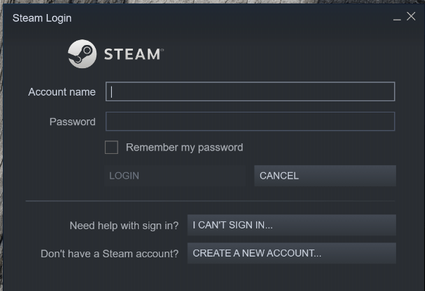 Client de connexion Steam
