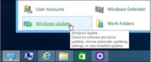 Panneau de configuration Windows Update