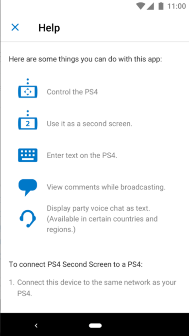 Aplicația Android PS4 al doilea ecran