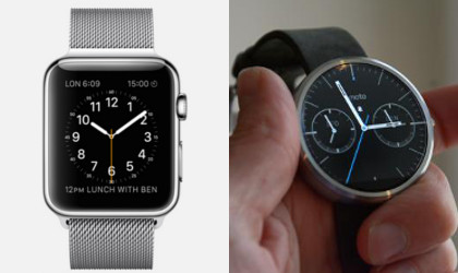 Apple Watch vs Moto 360 - Conception
