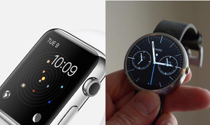 Apple Watch vs Moto 360 - Affichage