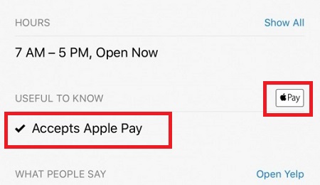 Apple Pay Chain 및 스토어 사용하기