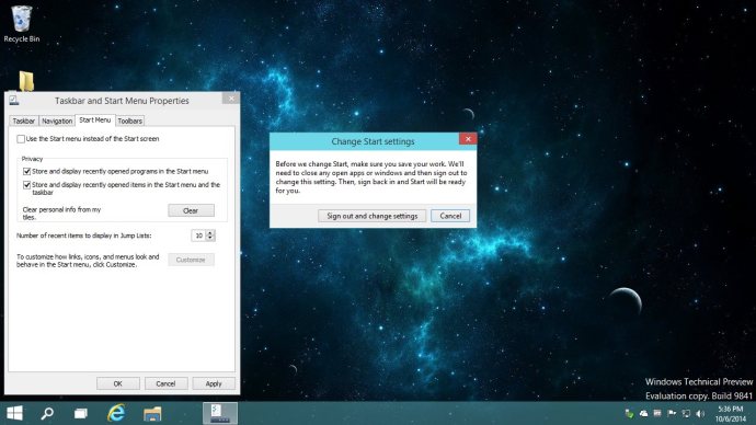 Windows 10 Afficher l'écran de démarrage Confirmer