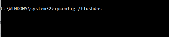 명령 프롬프트 - ipconfig flushdns