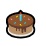 Gâteau d'anniversaire Emoji