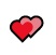 Zwei rosa Herzen-Emoji